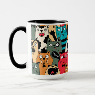 Taza La multitud de gatos