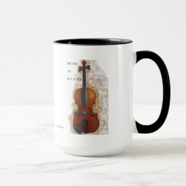 Taza La música es mi música de vida