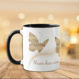 Taza La música tiene la mariposa