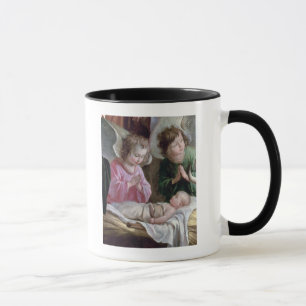 Taza La natividad, del altar de Buxtehude, 1400-10
