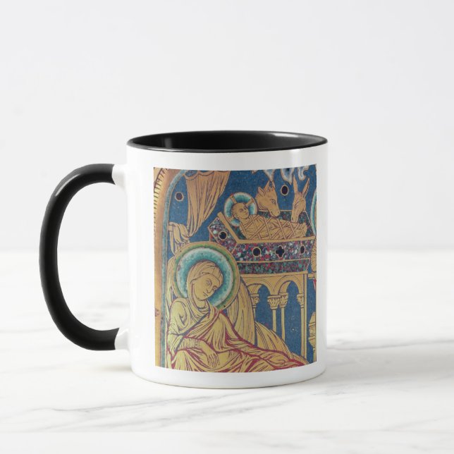 Taza La natividad, el panel el Verduner (Izquierda)