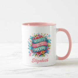 Taza La naturaleza del día de la madre ama la floral pe
