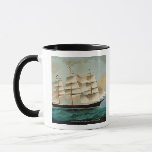 Taza La nave Fleetwing, bahía de Hong Kong (Izquierda)