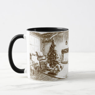 Taza La Navidad más feliz y maravillosa de la nostalgia