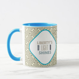 Taza La noche de las luces de la llama de la libertad