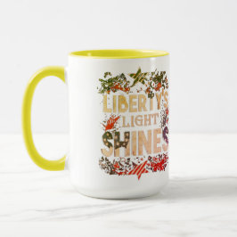 Taza La noche de las luces de la llama de la libertad