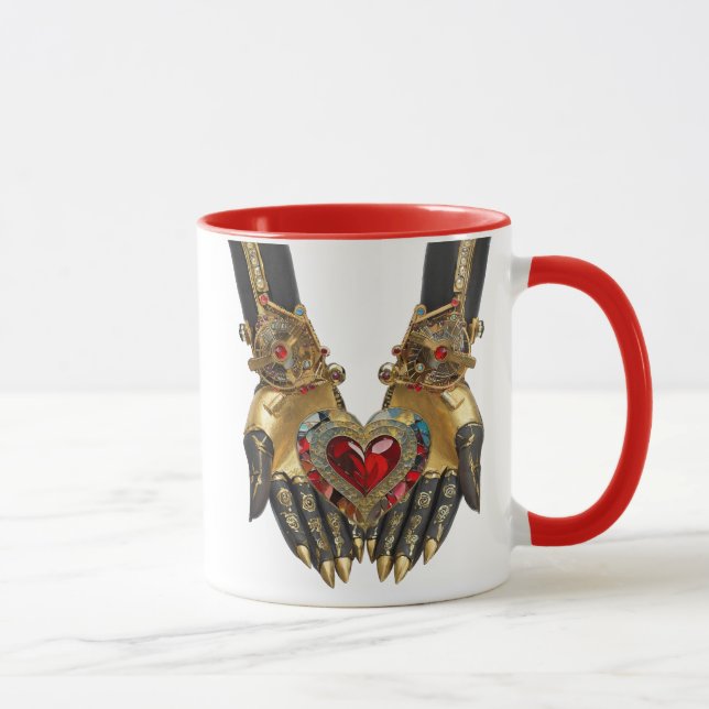 Taza La oferta - Corazón en manos (Derecha)