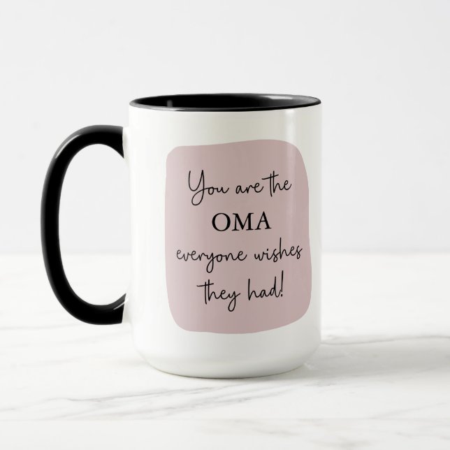 Taza La Omá Que Todos Desean Que Tuvieran | Mezcla rosa (Izquierda)