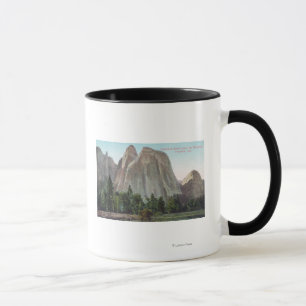Taza La opinión de los prados de las rocas de la