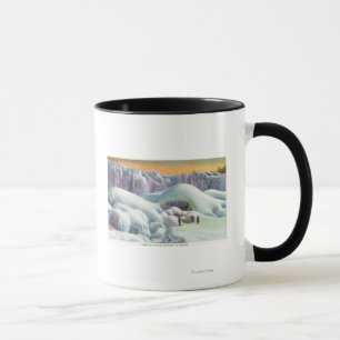 Taza La opinión el americano baja en invierno