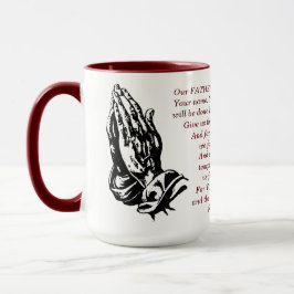 Taza La oración del Señor Matt 9:6-13 Faith Coffee Mug