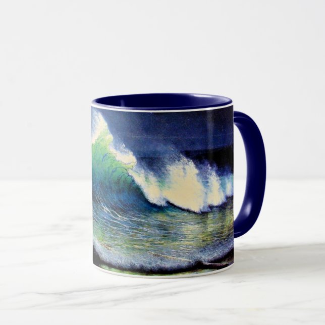 Taza La orilla del mar turquesa (Anverso derecho)