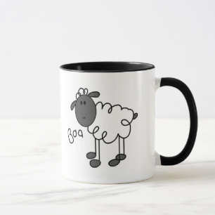 Taza La oveja dice las camisetas y los regalos del Baa
