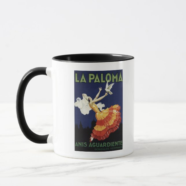 Taza La Paloma - Anis Aguardiente Promocional (Izquierda)