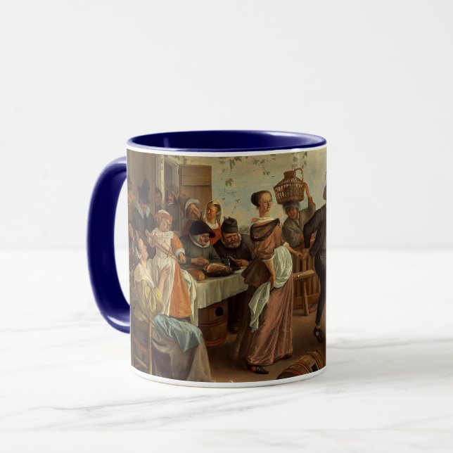 Taza La pareja bailarina pintando música (Anverso izquierdo)
