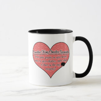 Taza La pata arrogante del perro de aguas de rey
