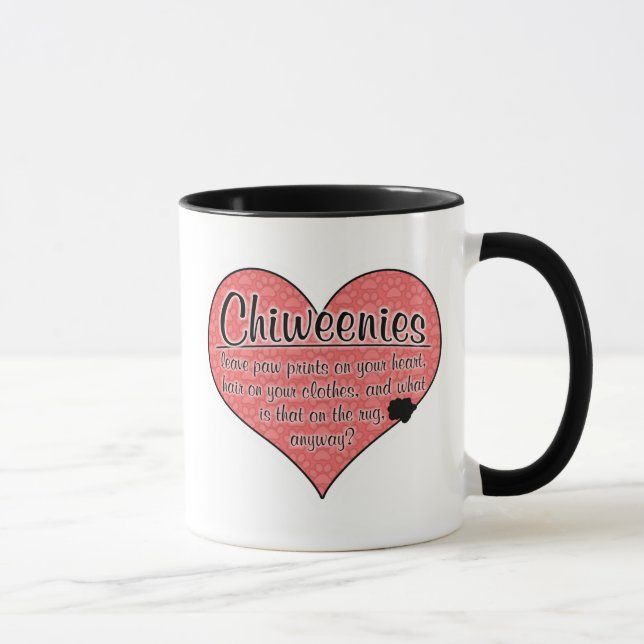 Taza La pata de Chiweenie imprime humor del perro (Derecha)