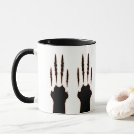 Taza La pata de gato de Halloween marca rascacielos de
