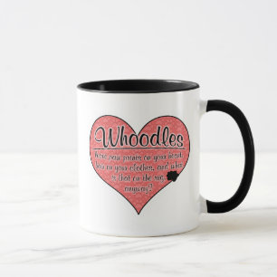 Taza La pata de Whoodle imprime humor del perro