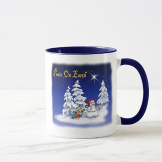 Taza La paz del hombre de la nieve en la Tierra