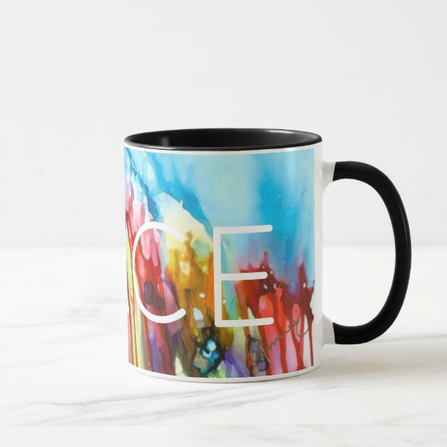 Taza La paz sobrecogiendo el universo Lovitude Mug (Derecha)