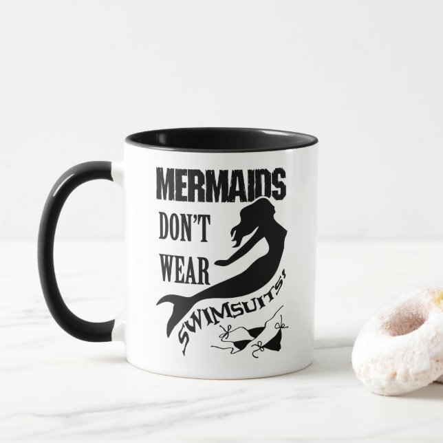 Taza La peluca de la sirena de Skinny Dipper (Con donut)
