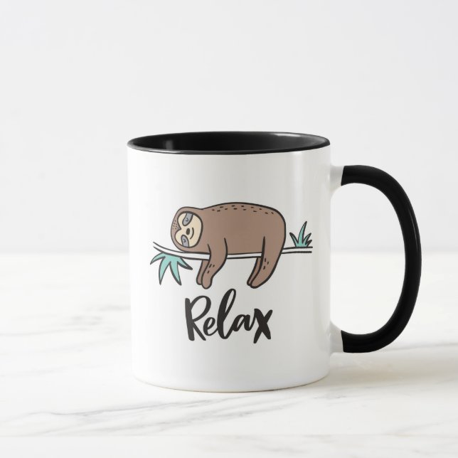 Taza La pereza dice se relaja (Derecha)