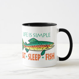 Taza La pesca divertida dice