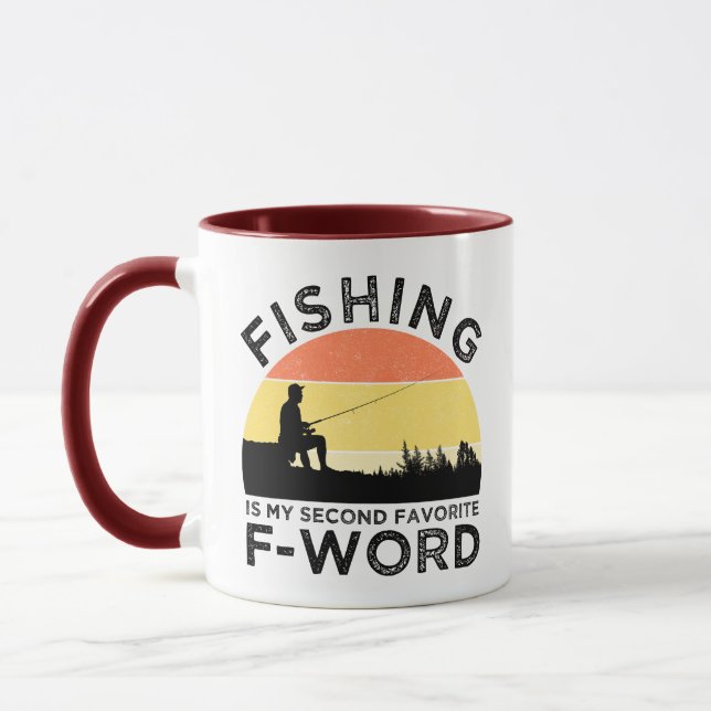 Taza La Pesca Es Mi Segunda Palabra Favorita (Izquierda)