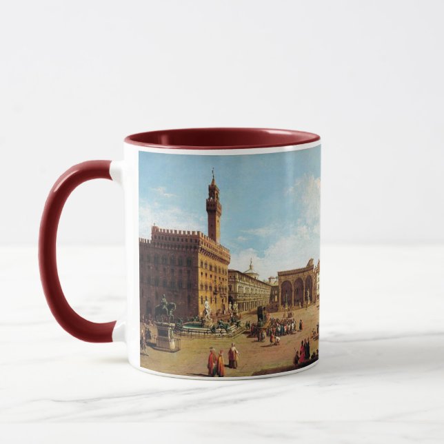 Taza La Piazza della Signoria en Florencia (Izquierda)