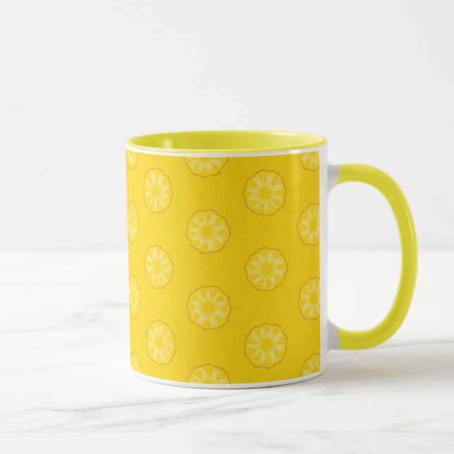 Taza La piña amarilla corta el modelo (Derecha)