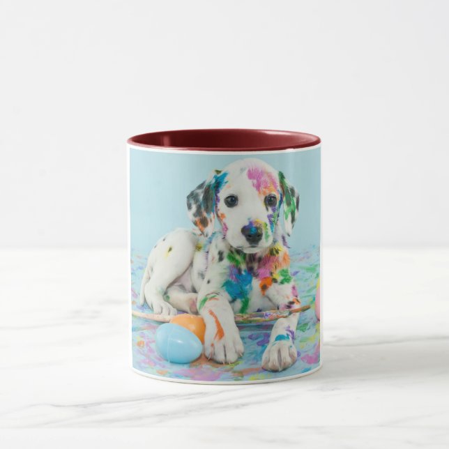 TAZA LA PINTURA DALMATIANA DEMOSTRÓ UNA MUGA DE DOS TON (Centro)