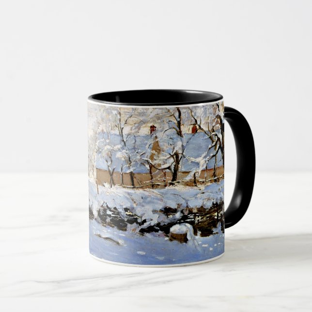 Taza La pintura de Claude Monet, La Magpie, (Anverso derecho)