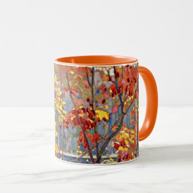 Taza La pintura de Tom Thomson, el estanque (Anverso derecho)