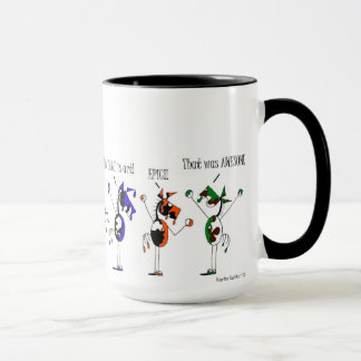 Taza La pintura linda pinta el dibujo animado del