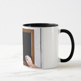 Taza La pizarra en blanco, añade su texto