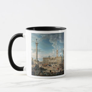 Taza La plaza Santa María Maggiore, 1752