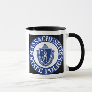 Taza La policía del estado de Massachusetts/Blue Line