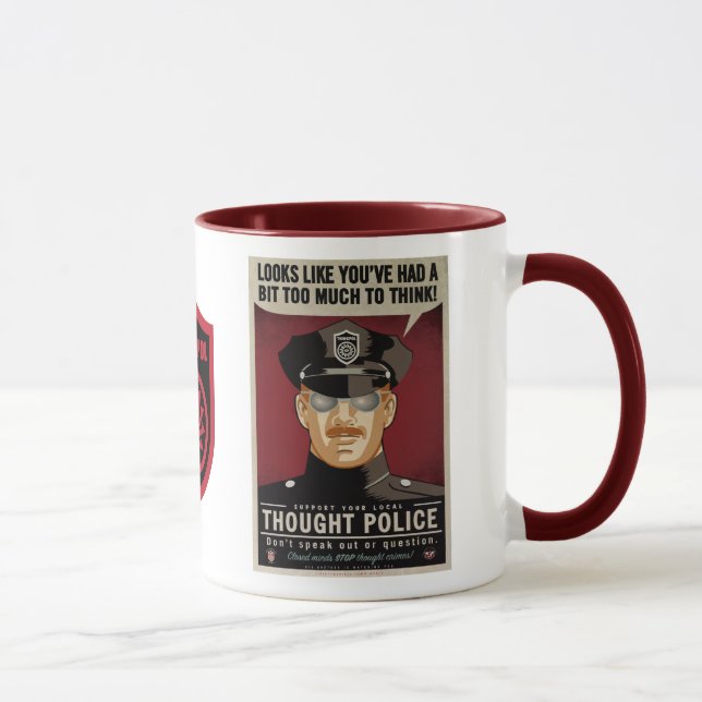 Taza La policía del pensamiento asalta (Derecha)