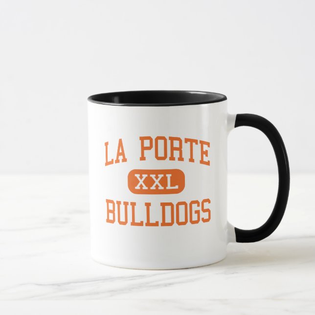 Taza La Porte - bulldoges - High School secundaria - La (Derecha)