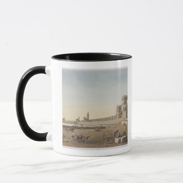 Taza La presa a través del Nilo, el edificio del Asuán (Izquierda)