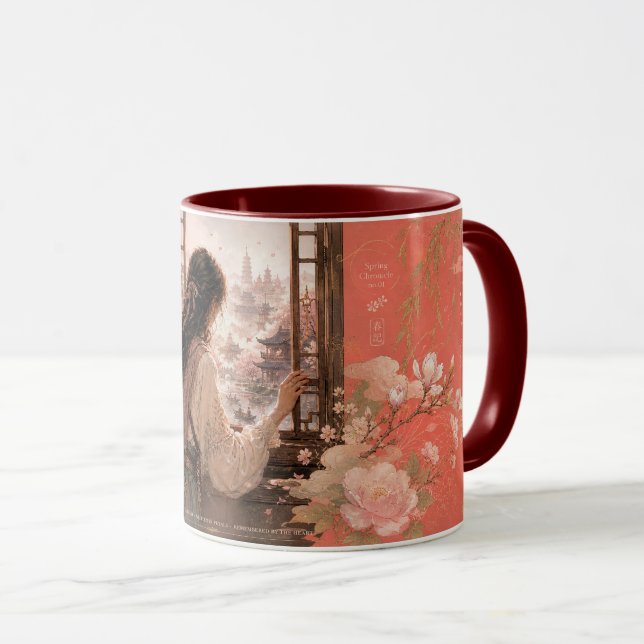 Taza La primavera está en el aire. (Anverso derecho)