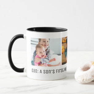 Taza La primera foto de amor de la hija del héroe de pa