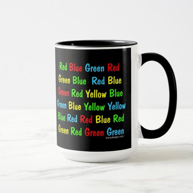 Taza La prueba de Stroop (Derecha)
