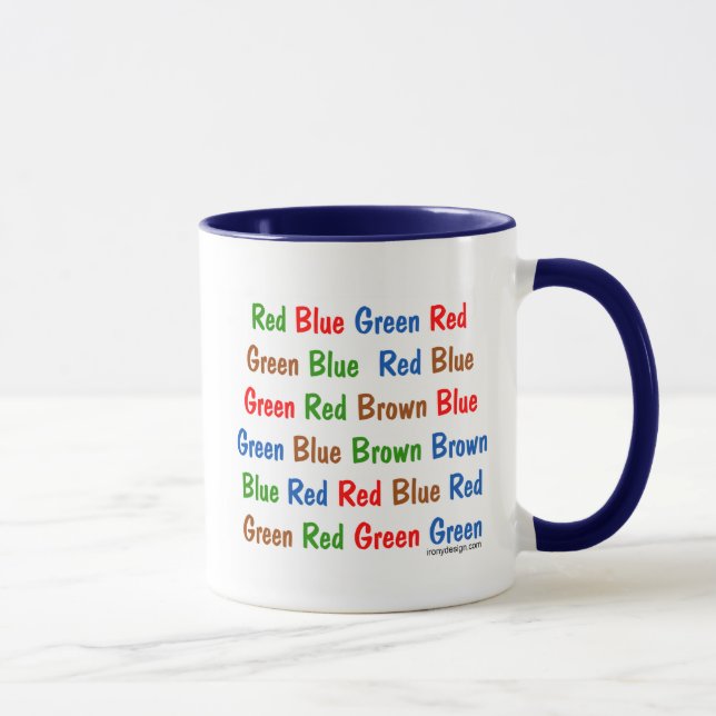 Taza La prueba de Stroop (Derecha)