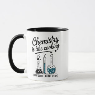 Taza La química es como cocinar Ciencia divertida 