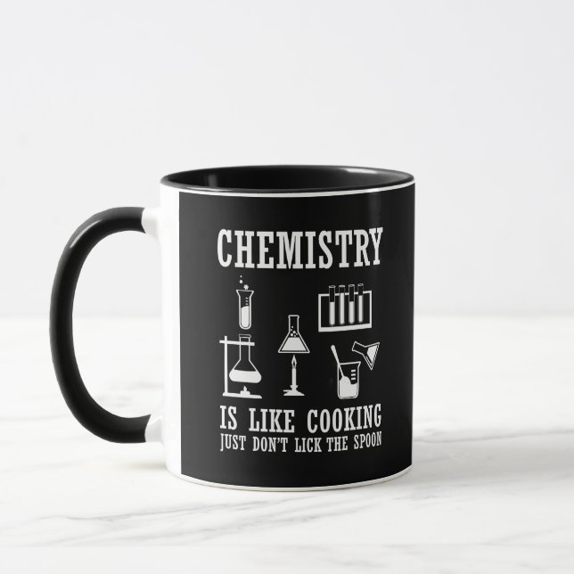 Taza la química es como cocinar una cita química gracio (Izquierda)