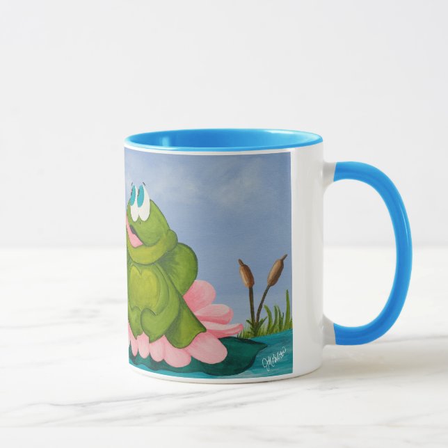 Taza La rana temprana coge la mosca (Derecha)