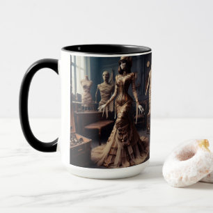 Taza La reina de la momia Steampunk Vintage victoriana