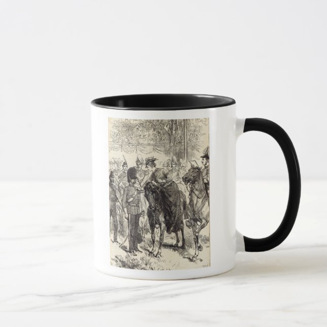 Taza La reina que distribuye las cruces de Victoria (Derecha)